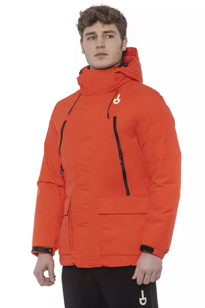 Tond Red Polyester Men Jacket LUNESCAPE