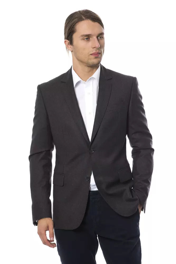 Verri Gray Wool Men Blazer LUNESCAPE