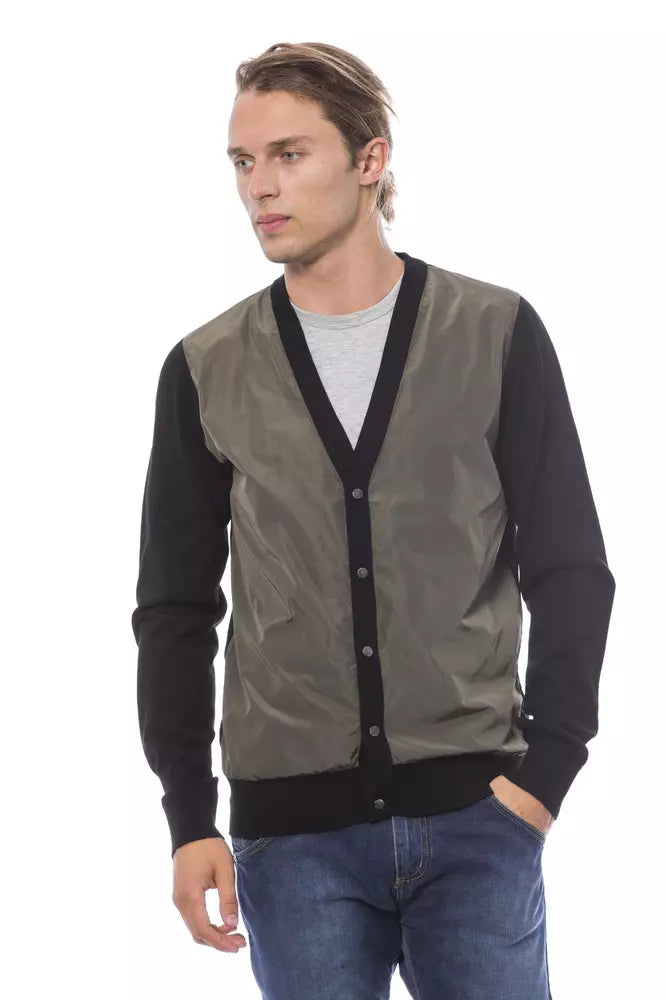 Verri Multicolor Wool Men Cardigan LUNESCAPE