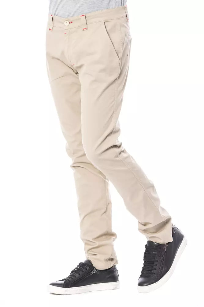 Verri Beige Cotton Men Chino Pant LUNESCAPE