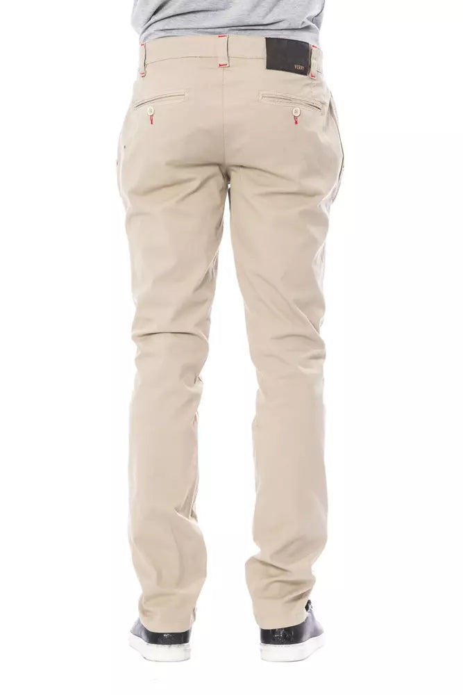 Verri Beige Cotton Men Chino Pant LUNESCAPE