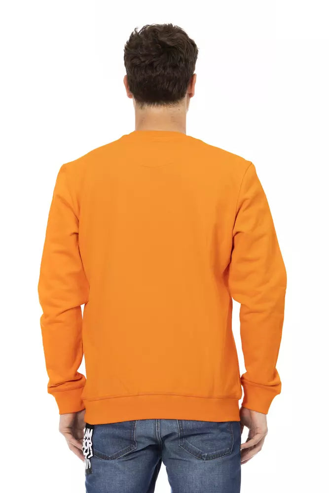 Automobili Lamborghini Orange Cotton Men Sweater LUNESCAPE