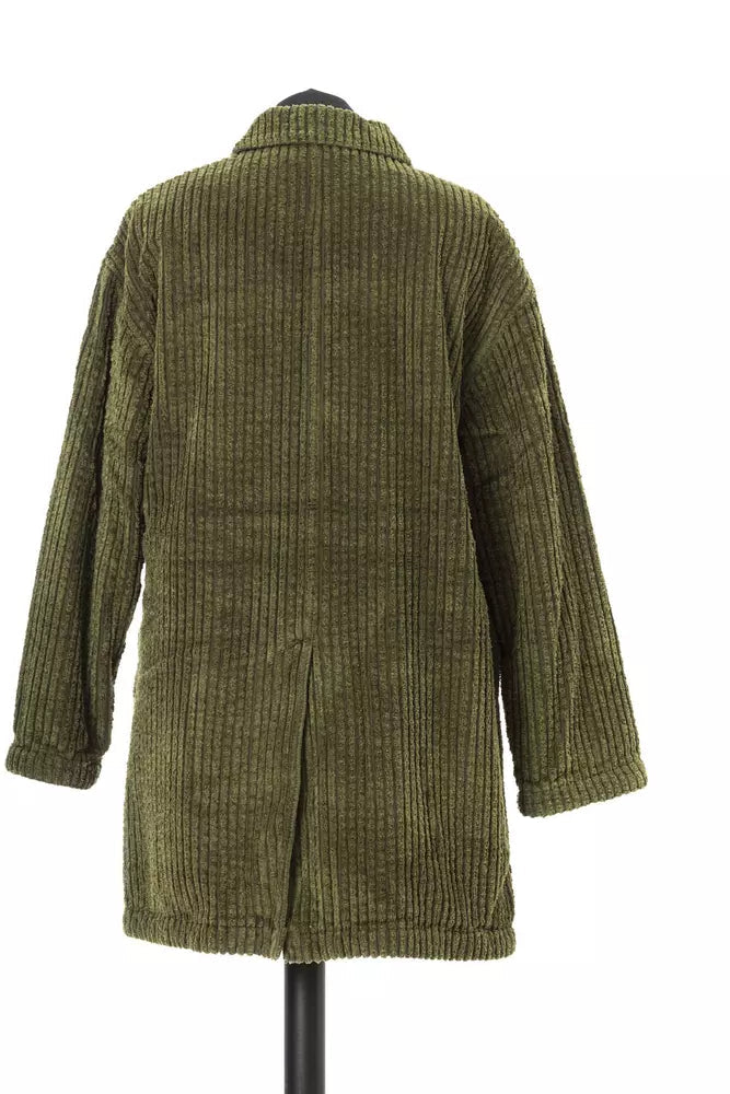 Jacob Cohen Green Cotton Women Jacket LUNESCAPE