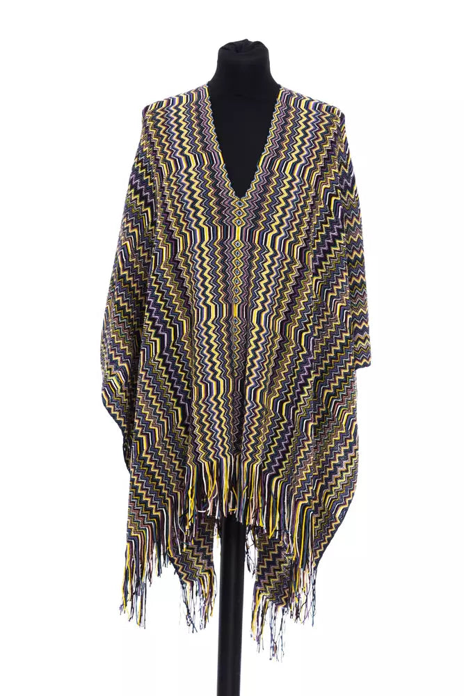 Missoni Multicolor Wool Women Poncho LUNESCAPE
