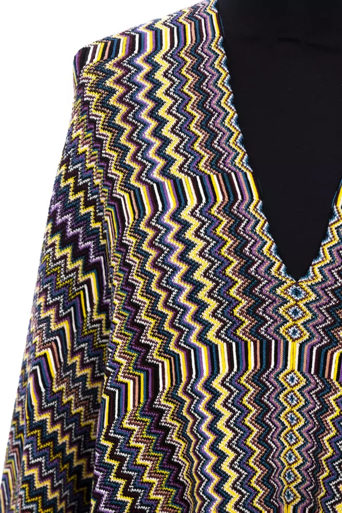 Missoni Multicolor Wool Women Poncho LUNESCAPE