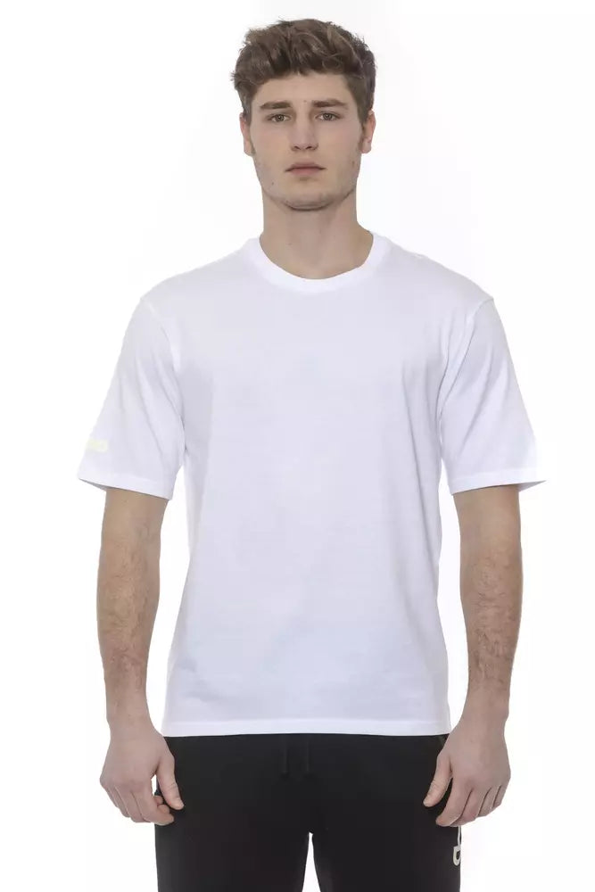 Tond White Cotton Men T-Shirt LUNESCAPE