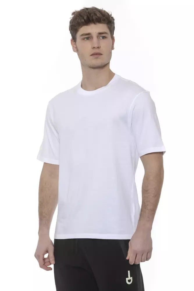 Tond White Cotton Men T-Shirt LUNESCAPE