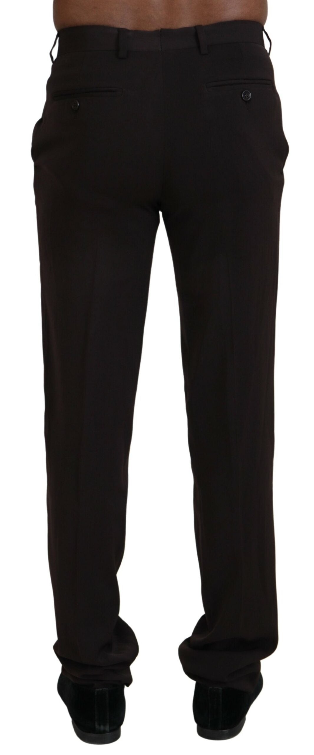 BENCIVENGA Elegant Brown Italian Dress Pants LUNESCAPE
