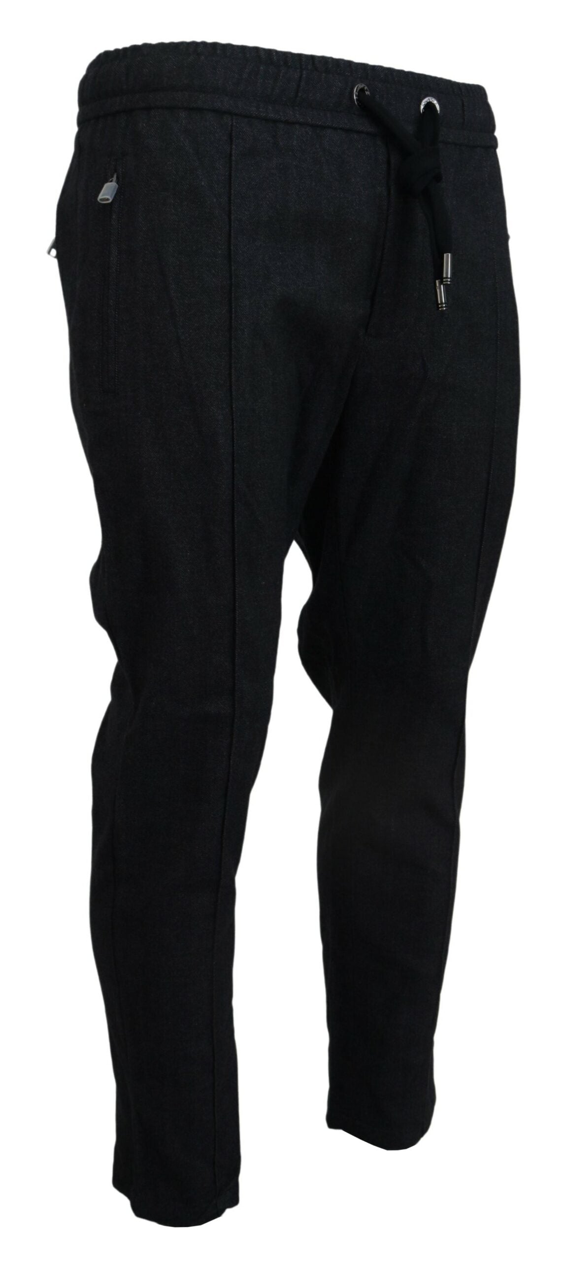 Dolce & Gabbana Grey Cotton Tapered Jeans