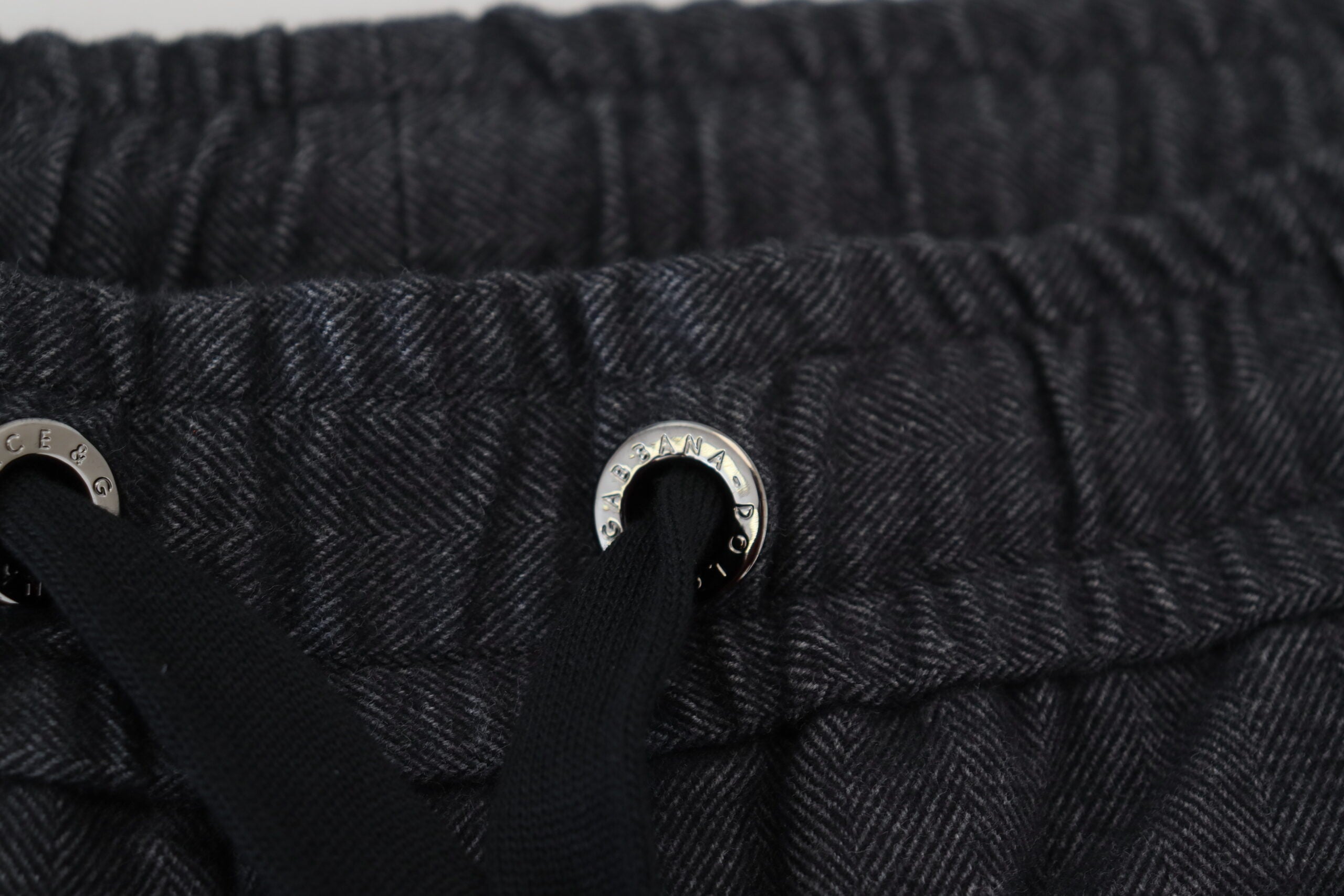 Dolce & Gabbana Grey Cotton Tapered Jeans