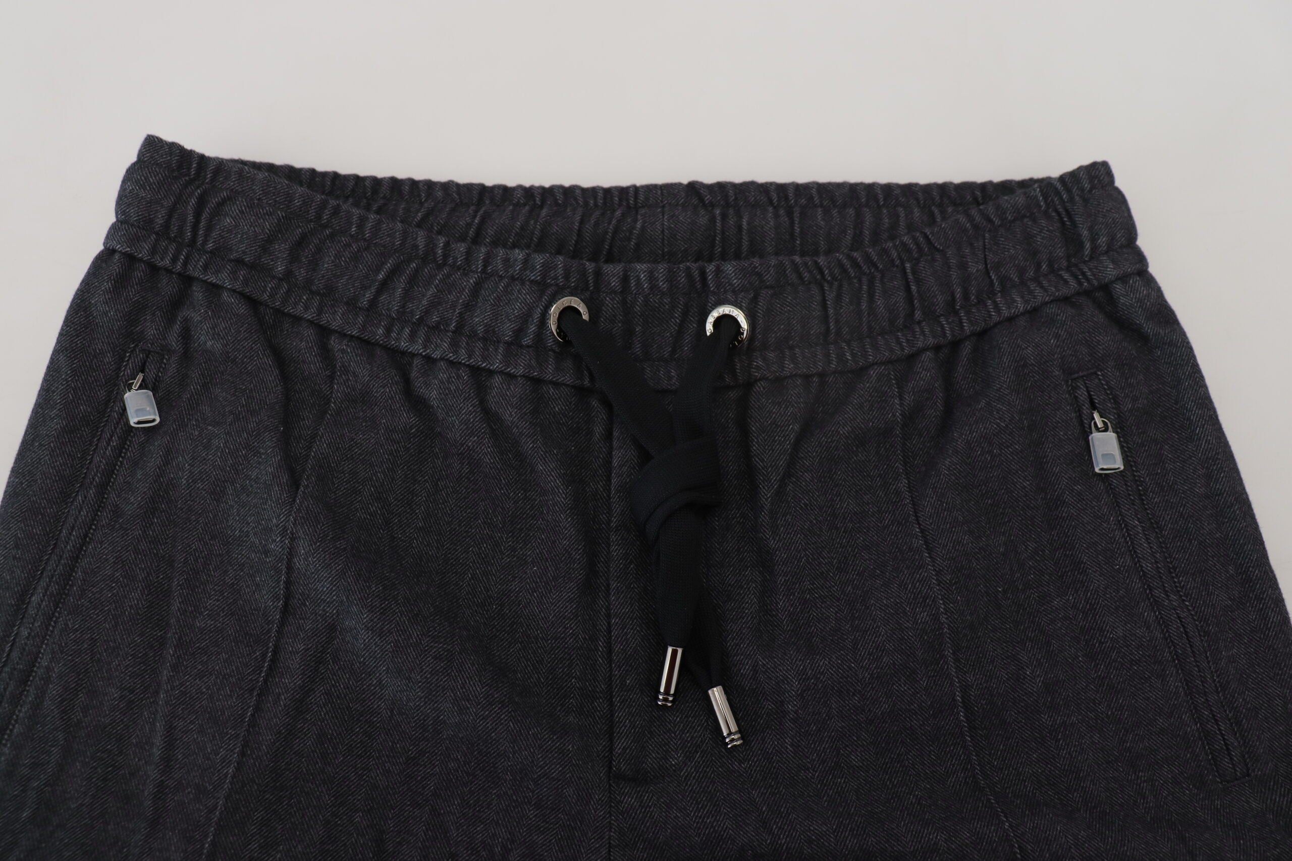 Dolce & Gabbana Grey Cotton Tapered Jeans