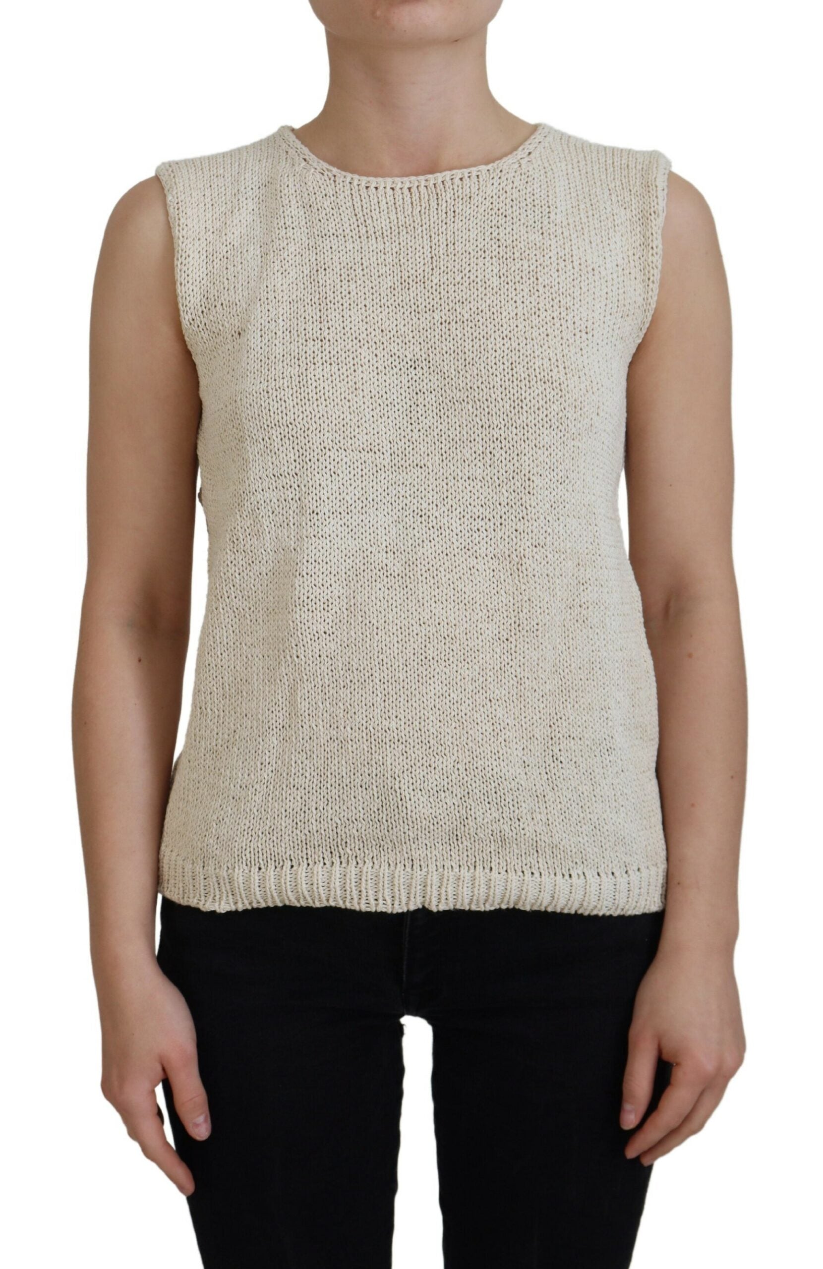 PINK MEMORIES Chic Beige Sleeveless Tank Top LUNESCAPE