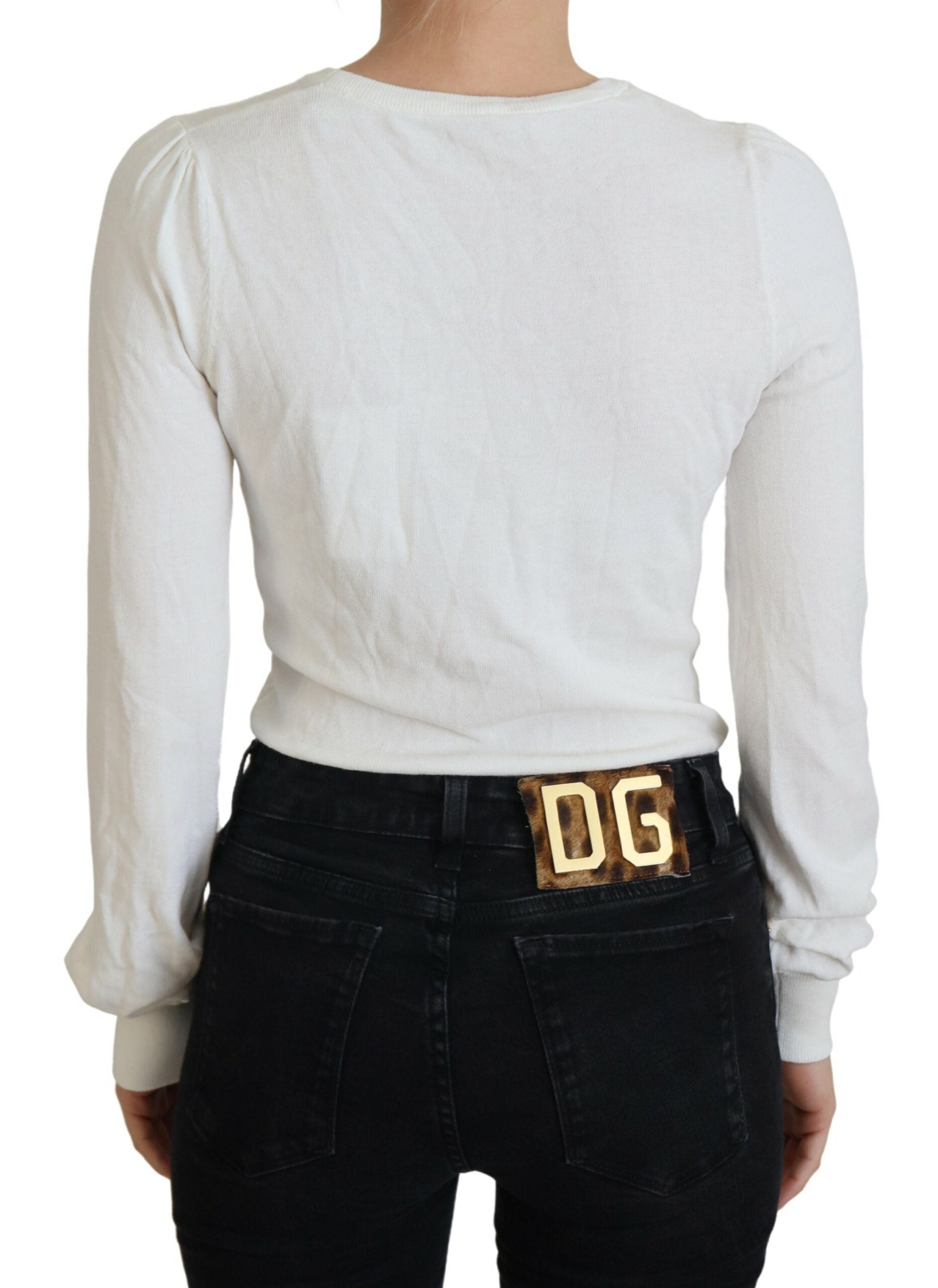 Patrizia Pepe Chic Ivory Casual Blouse LUNESCAPE