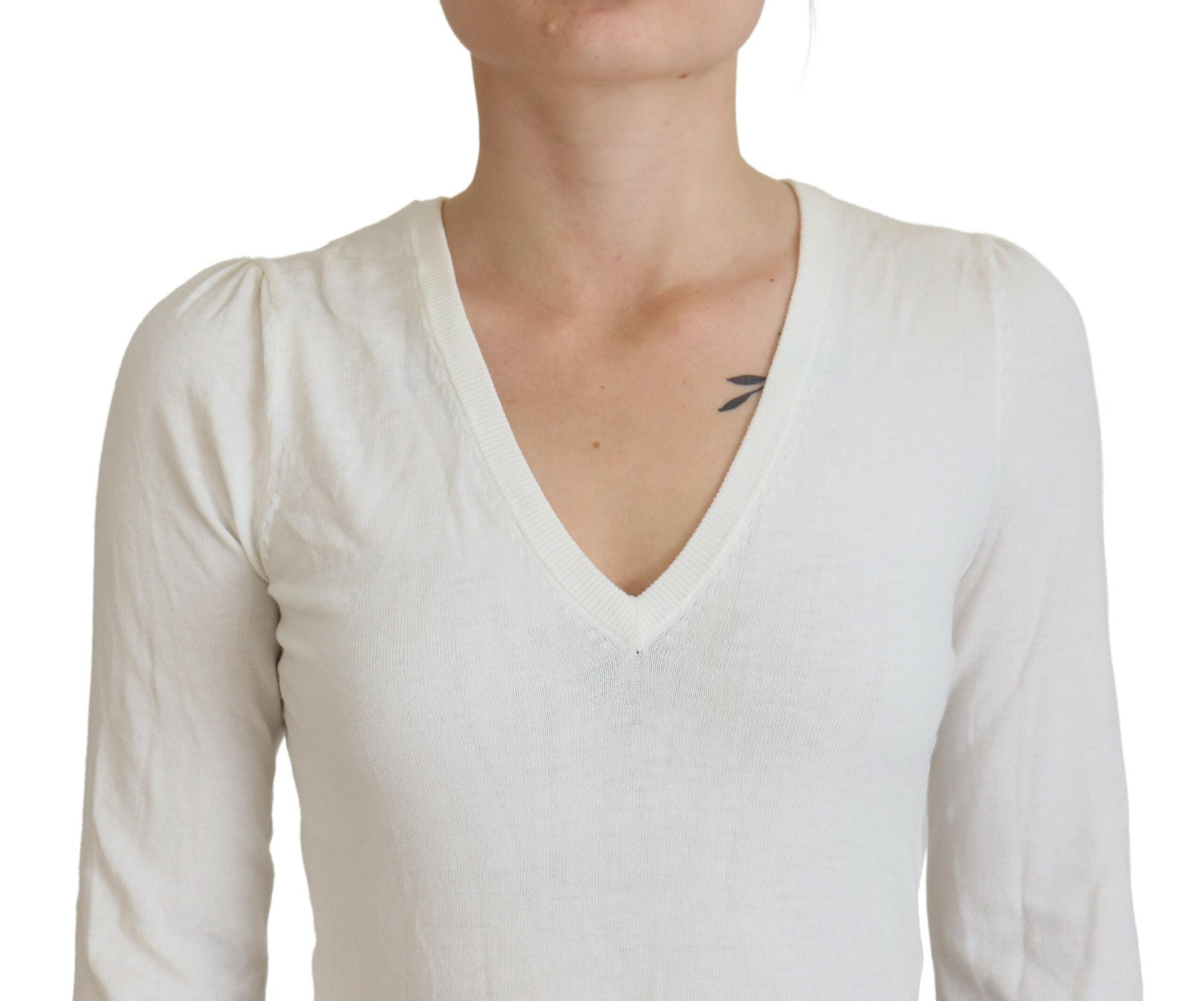 Patrizia Pepe Chic Ivory Casual Blouse LUNESCAPE