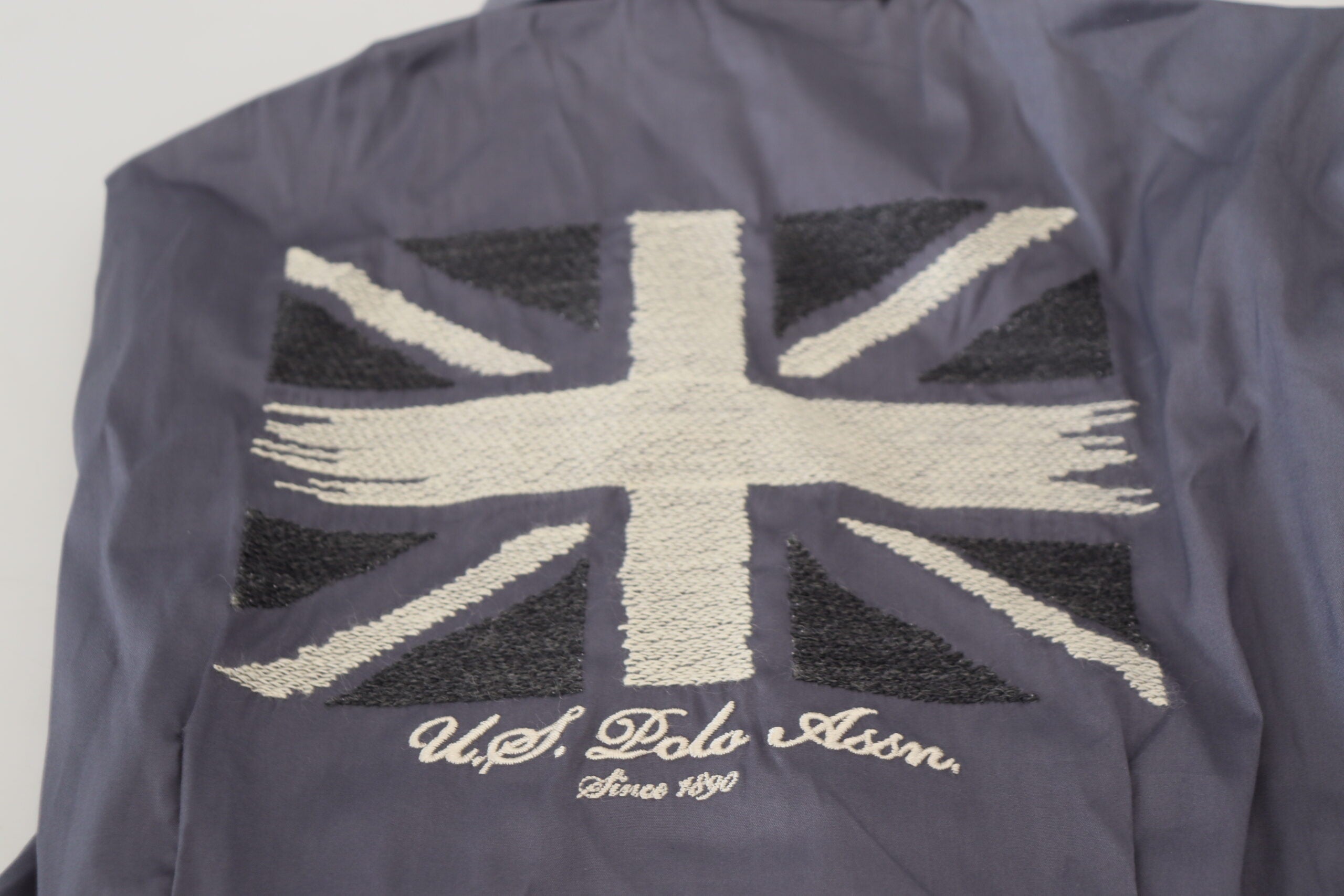 U.S. POLO ASSN. Elegant Gray Long Sleeve Polo Top LUNESCAPE