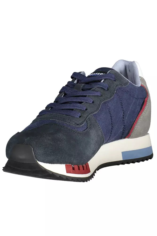 Blauer Blue Leather Men Sneaker LUNESCAPE