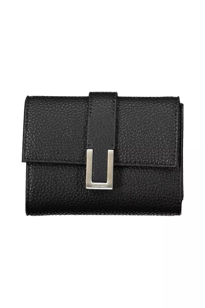 Calvin Klein Black Polyester Women Wallet LUNESCAPE