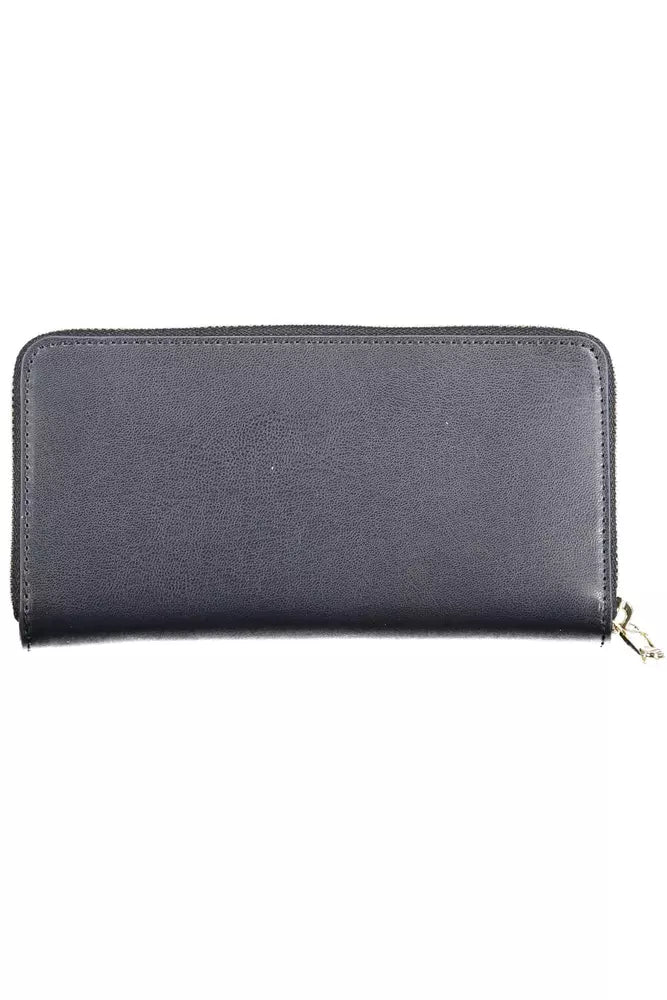 Tommy Hilfiger Blue Polyethylene Women Wallet LUNESCAPE
