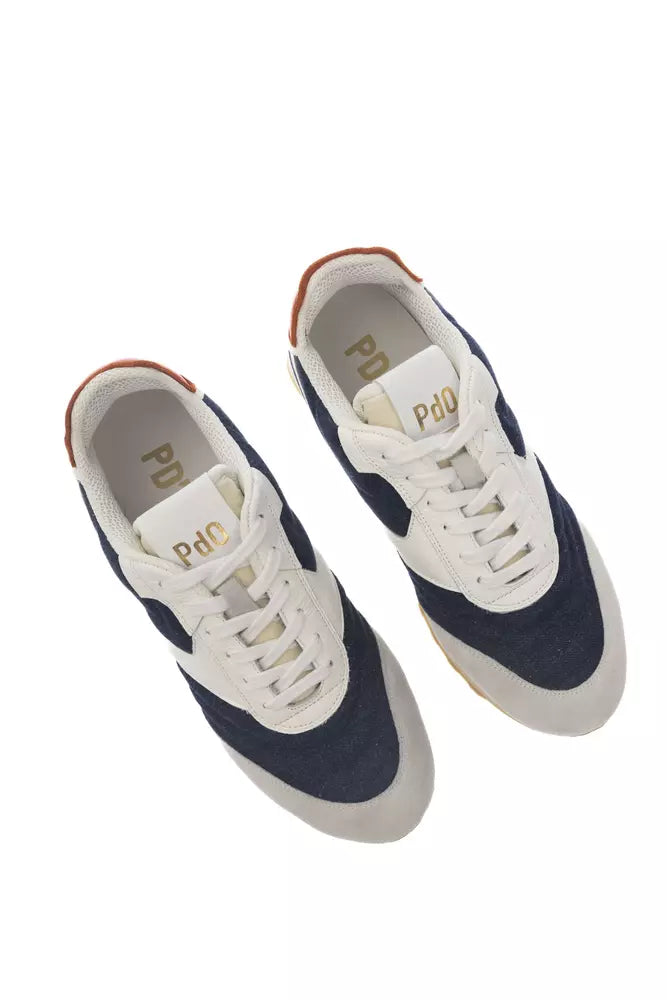 Pantofola D'Oro Multicolored Lace-Up Sneaker with Rubber Sole LUNESCAPE