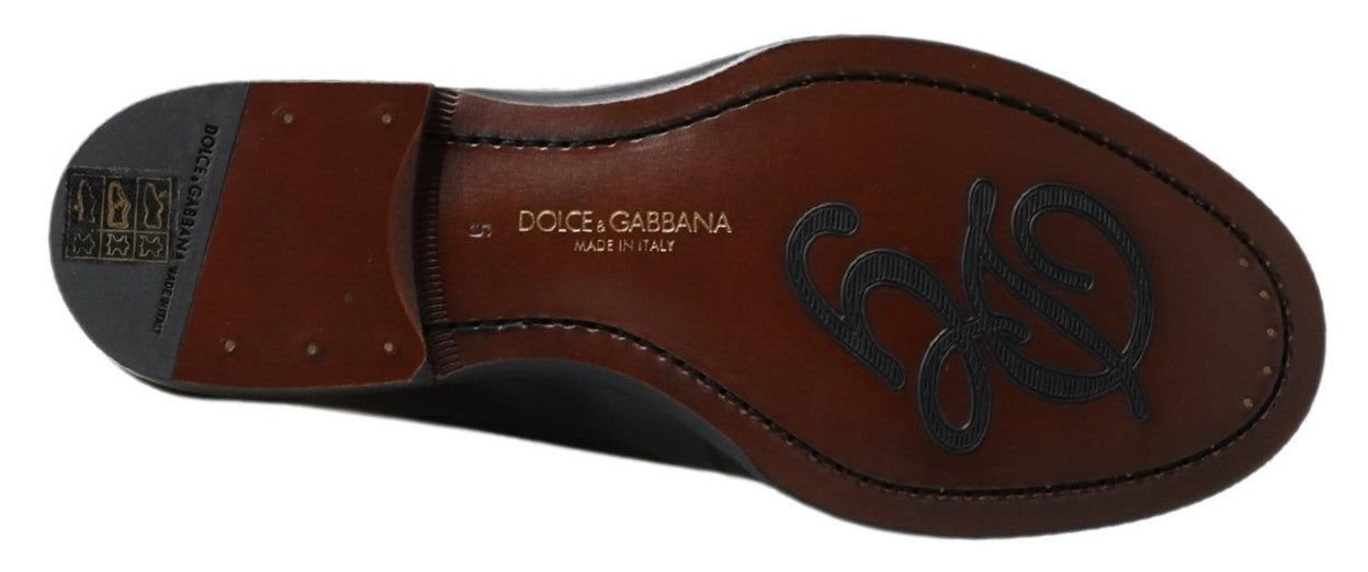 Dolce & Gabbana Black Leather Loafer