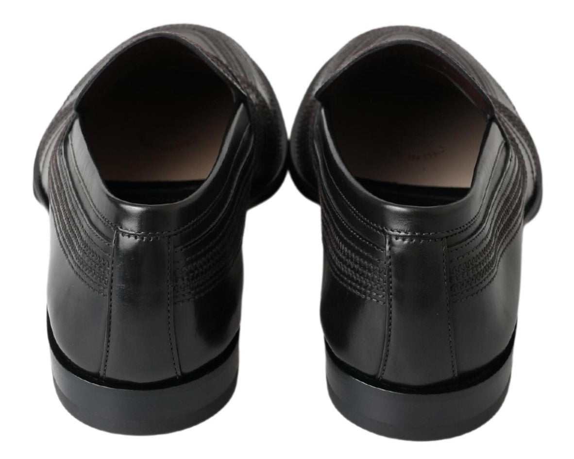 Dolce & Gabbana Black Leather Loafer