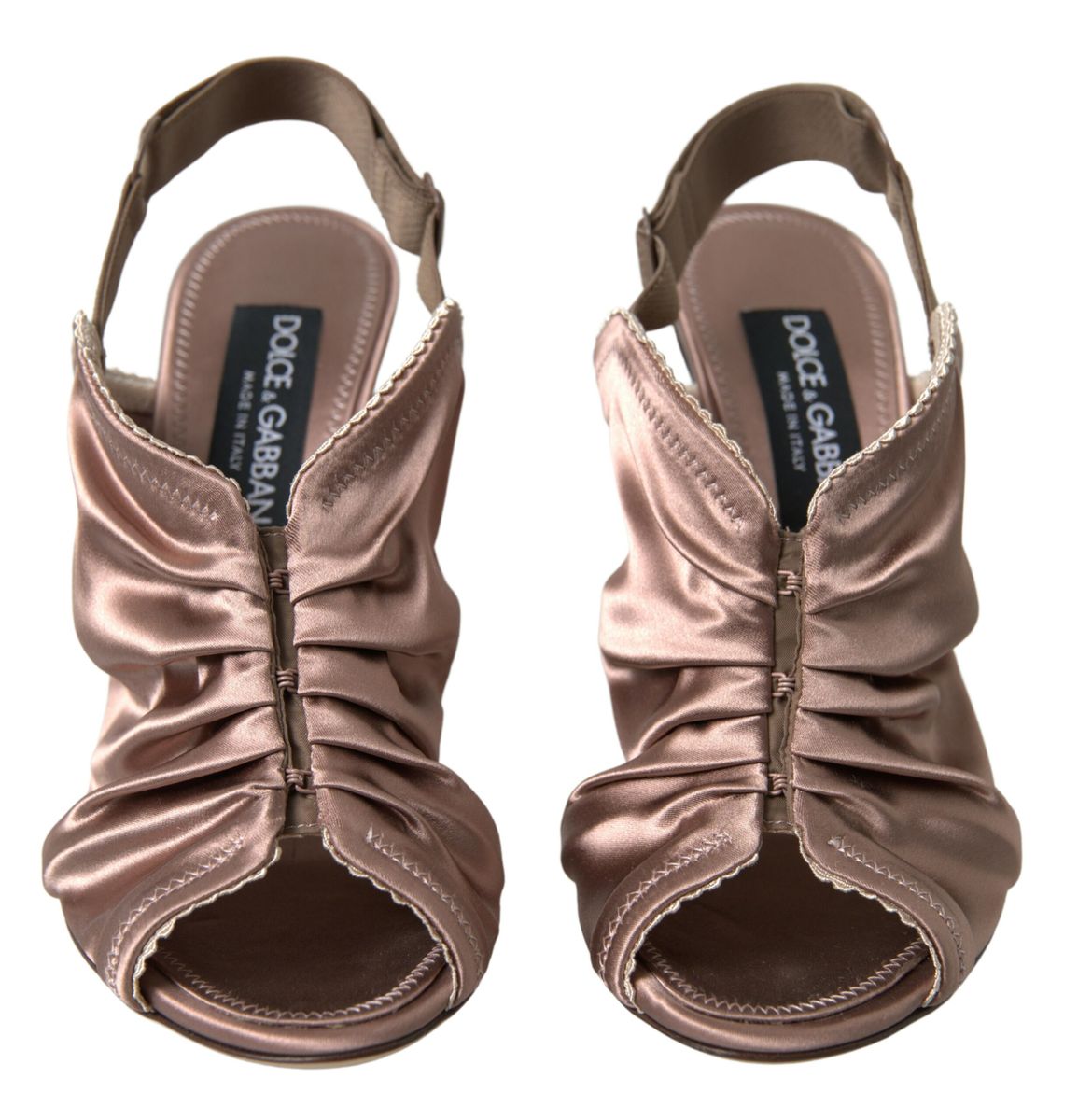 Dolce & Gabbana Light brown Slingback Style Fastening stiletto heels