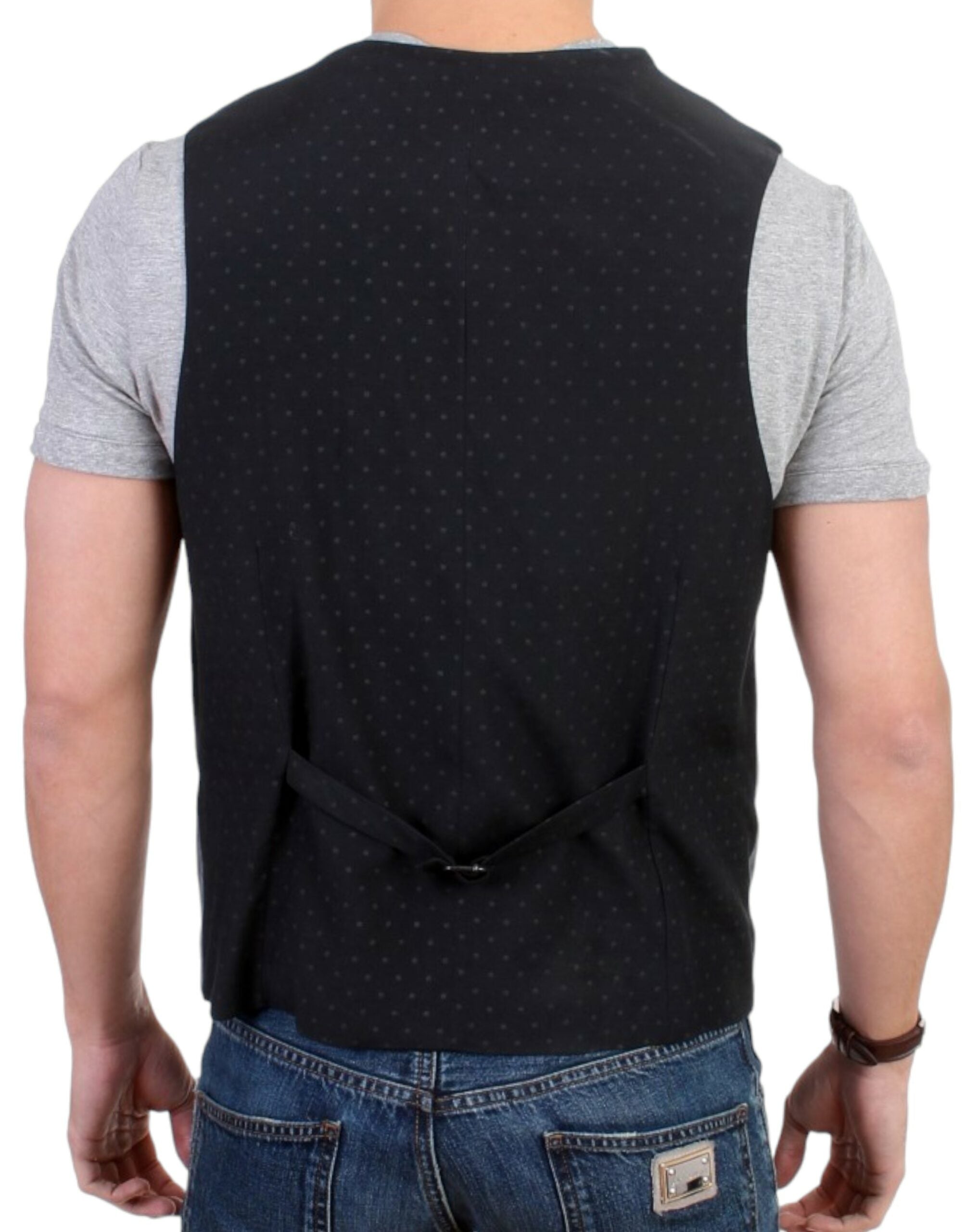 Costume National Chic Gray Casual Vest LUNESCAPE