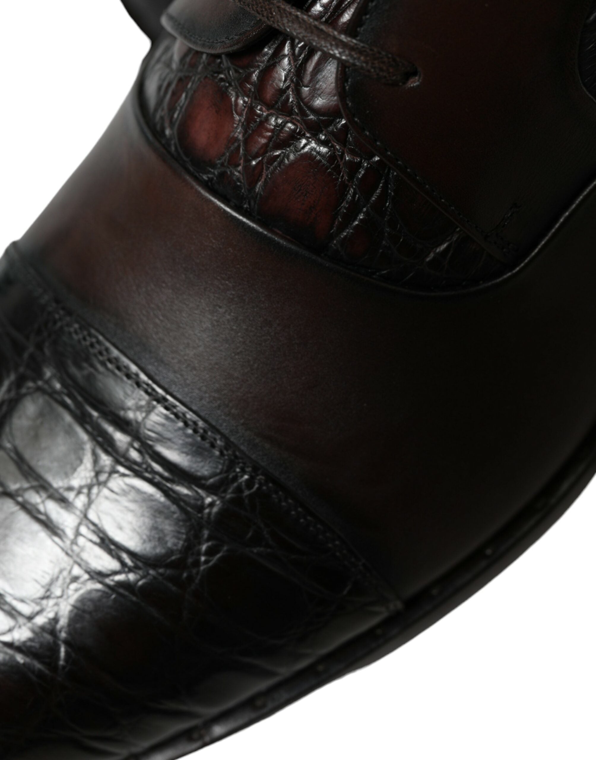 Dolce & Gabbana Brown Exotic Leather Formal Men Dress Shoes LUNESCAPE