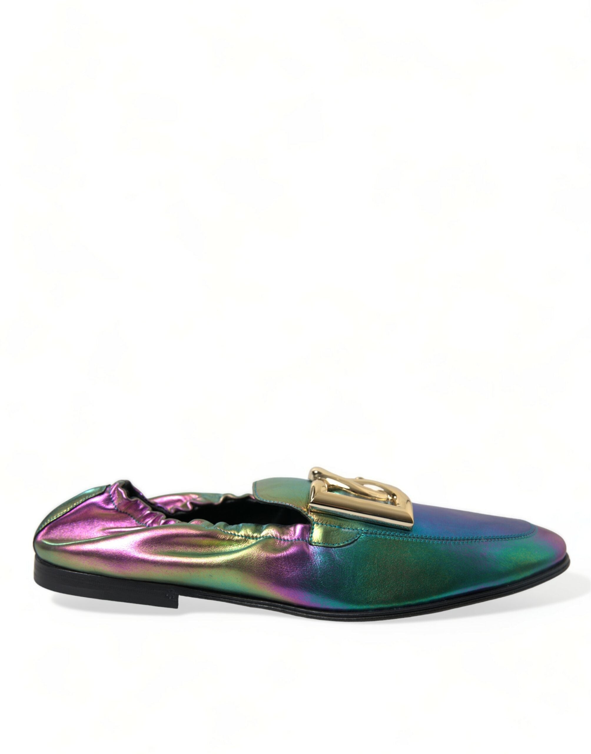 Dolce & Gabbana Multicolor Leather DG Logo Loafer Dress Shoes LUNESCAPE