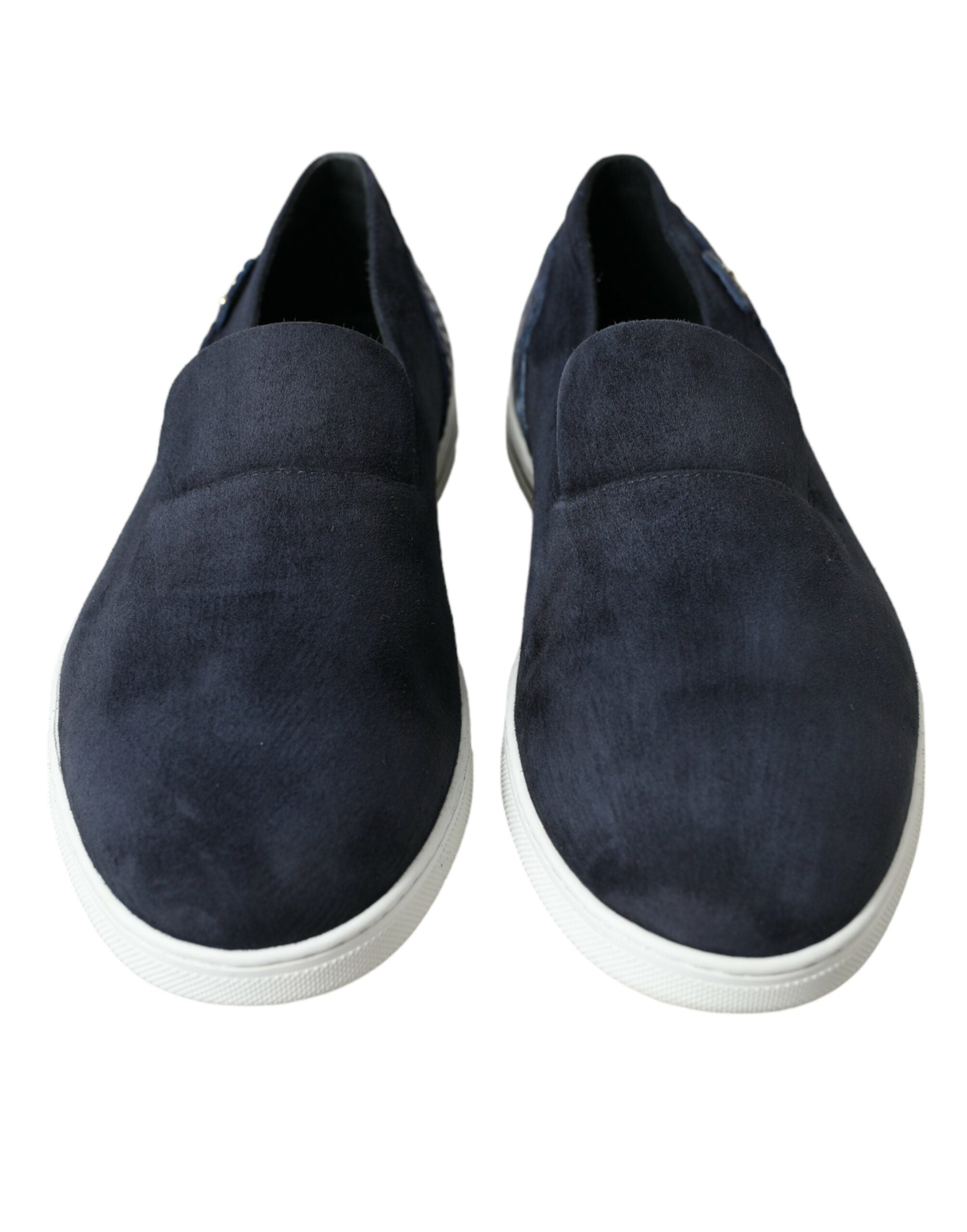 Dolce & Gabbana Elegant Blue Suede Leather Loafers LUNESCAPE