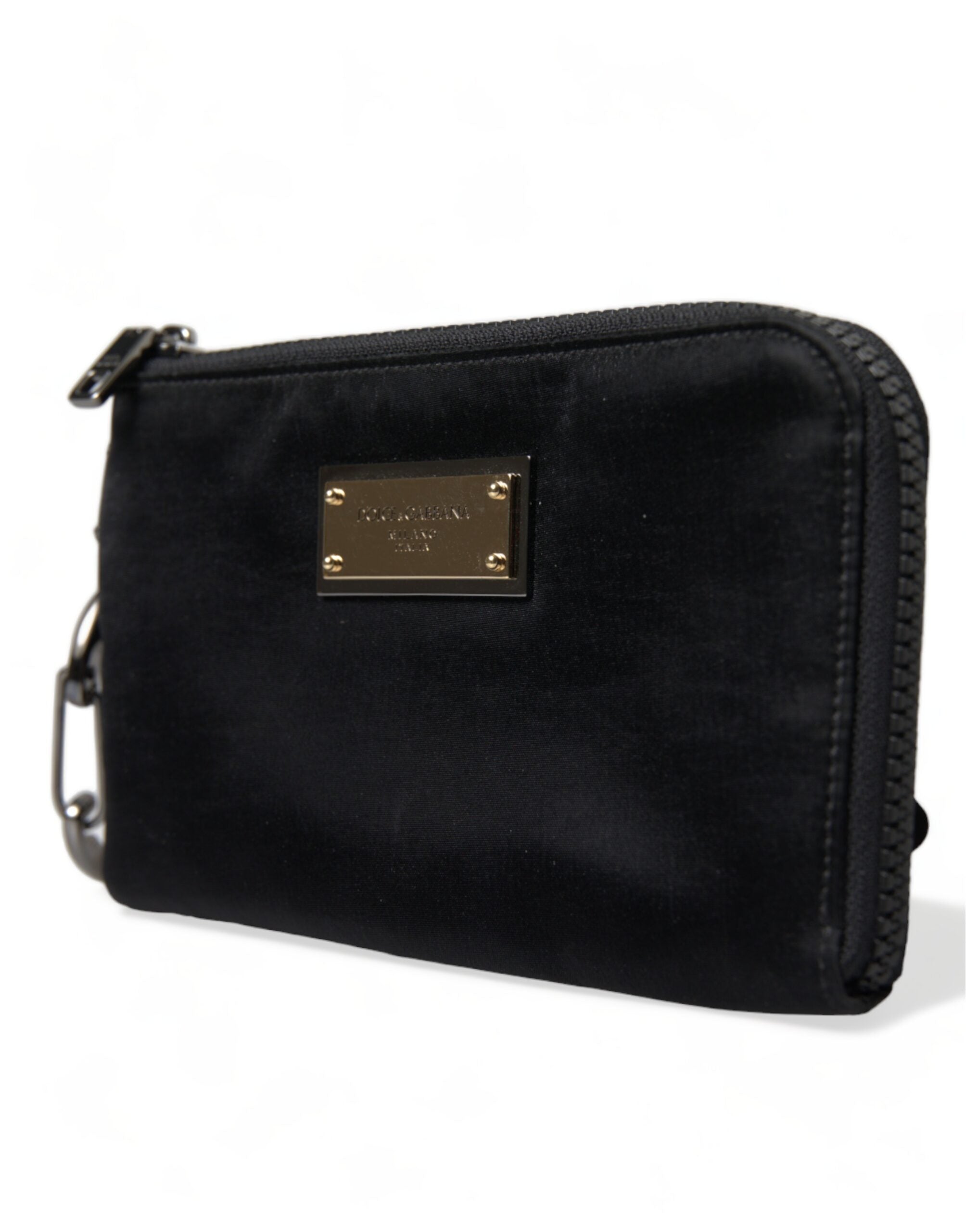 Dolce & Gabbana Chic Nylon-Leather Designer Pouch LUNESCAPE