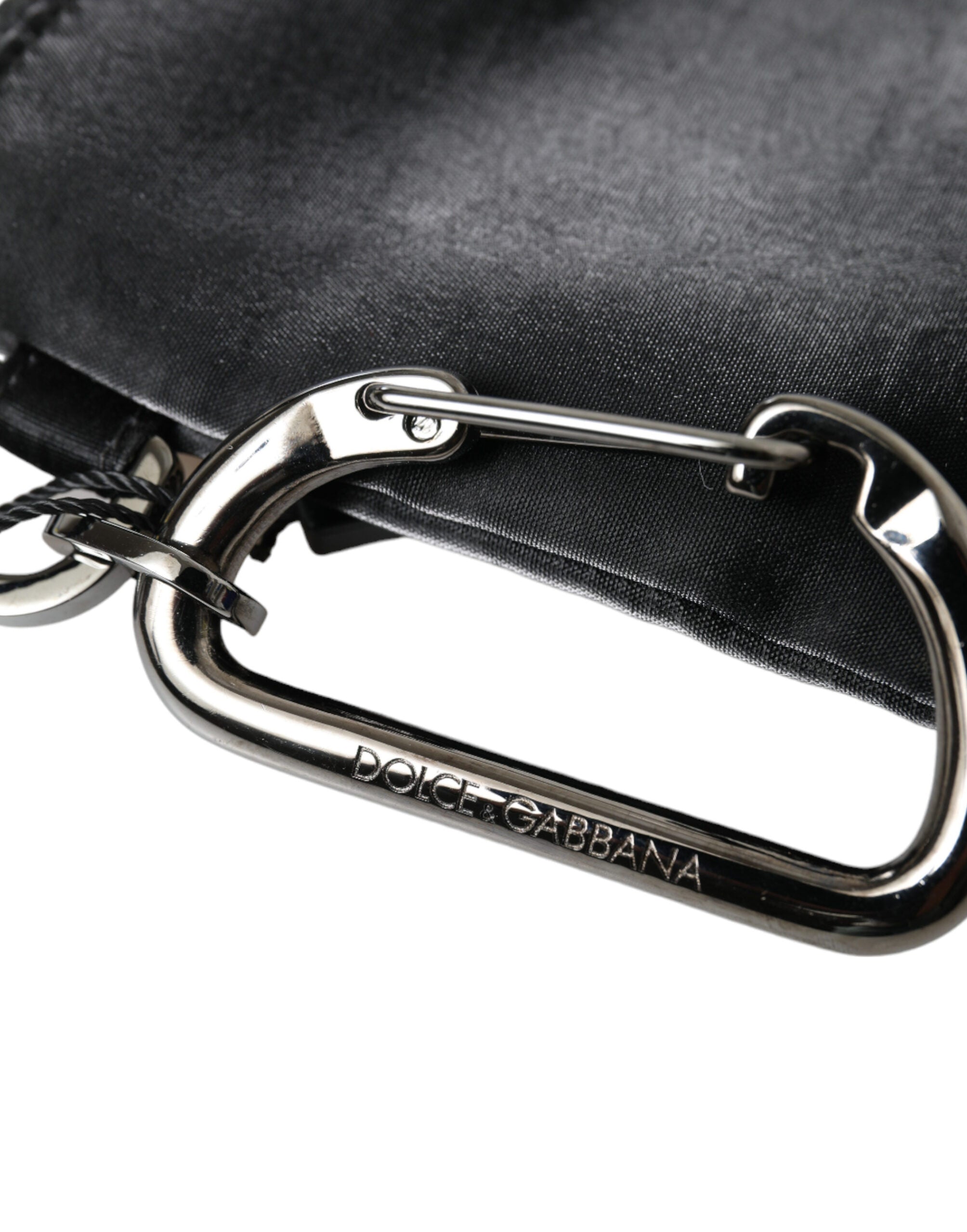 Dolce & Gabbana Chic Nylon-Leather Designer Pouch LUNESCAPE