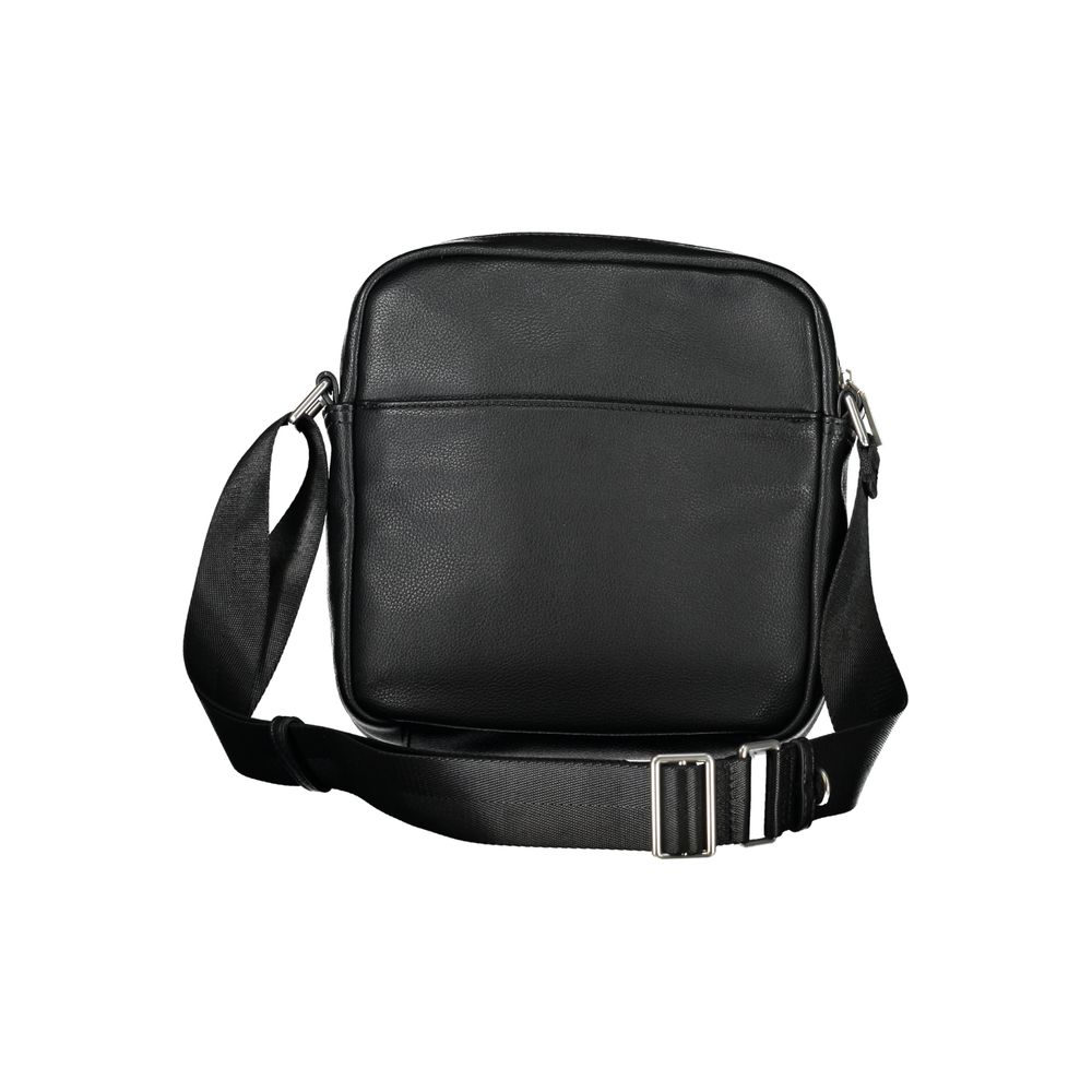 Guess Jeans Sleek Black Polyethylene Shoulder Bag LUNESCAPE