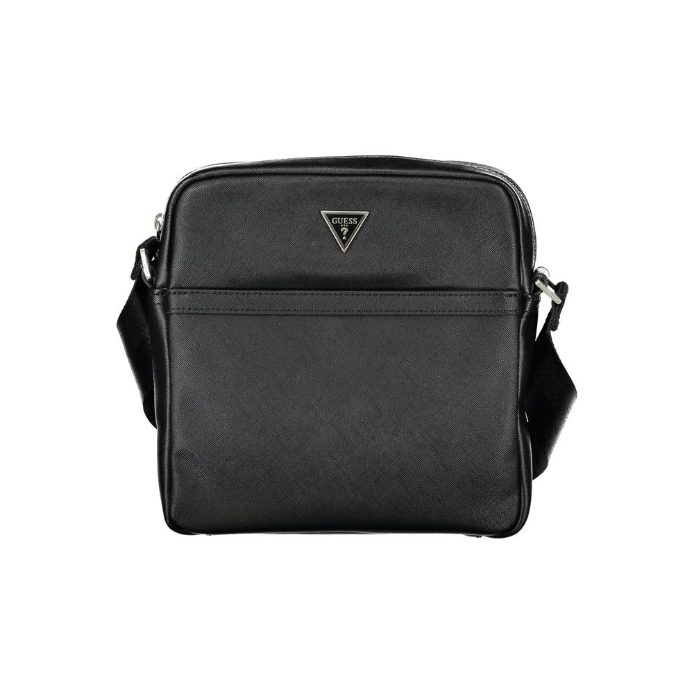 Guess Jeans Elegant Black Shoulder Bag for Men LUNESCAPE