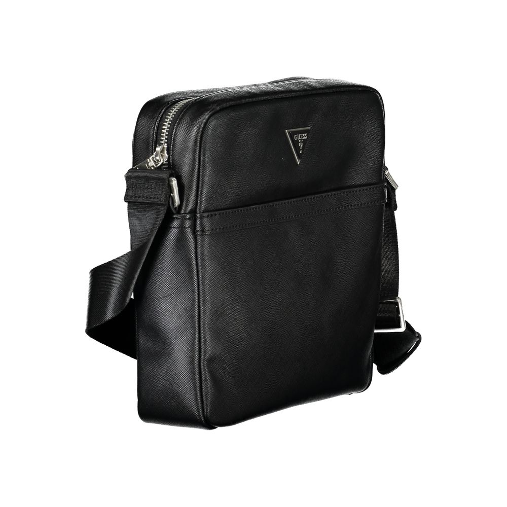 Guess Jeans Elegant Black Shoulder Bag for Men LUNESCAPE