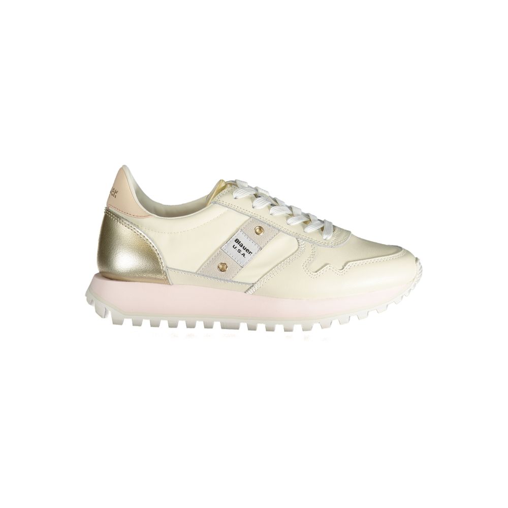 Blauer Beige Polyester Sneaker LUNESCAPE