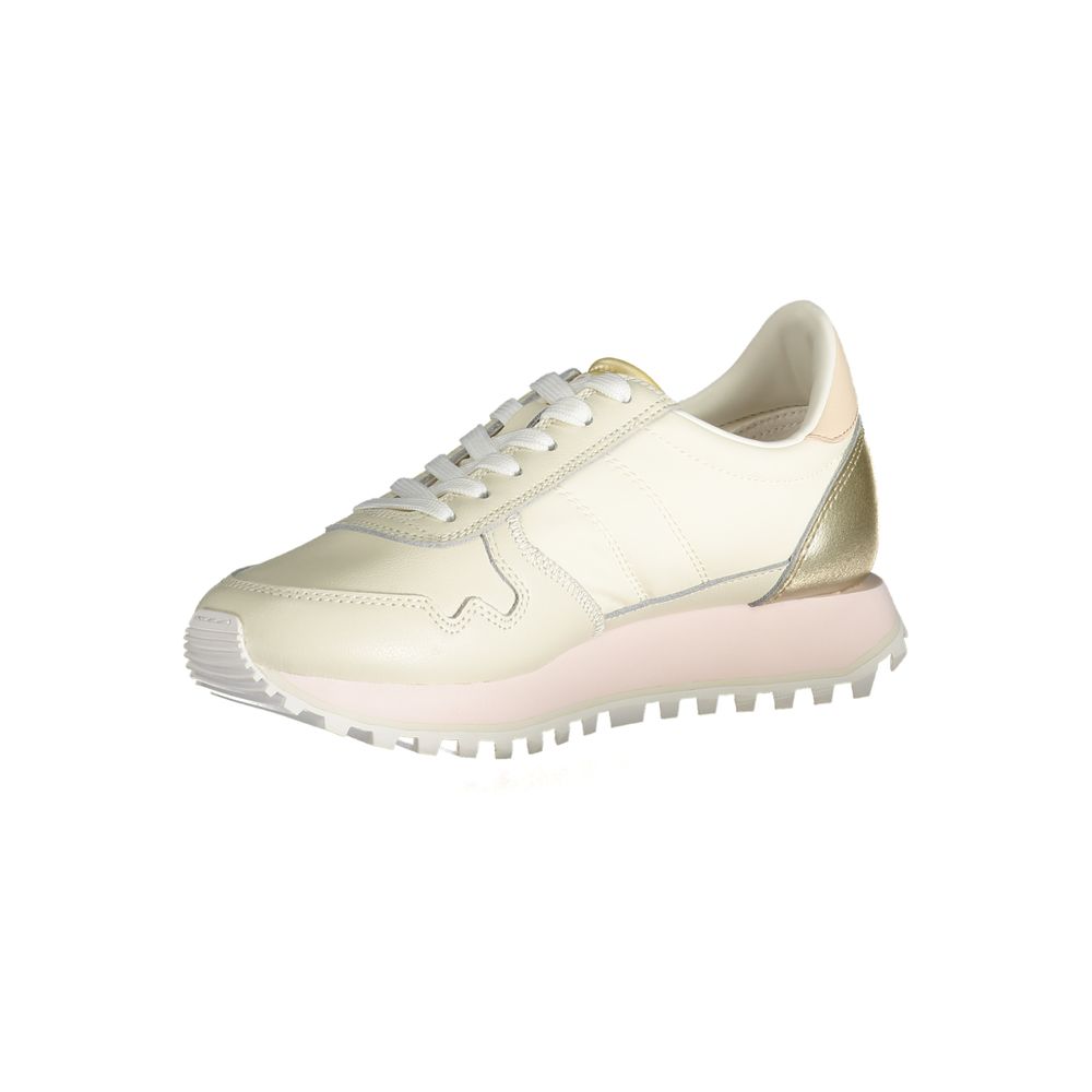 Blauer Beige Polyester Sneaker LUNESCAPE