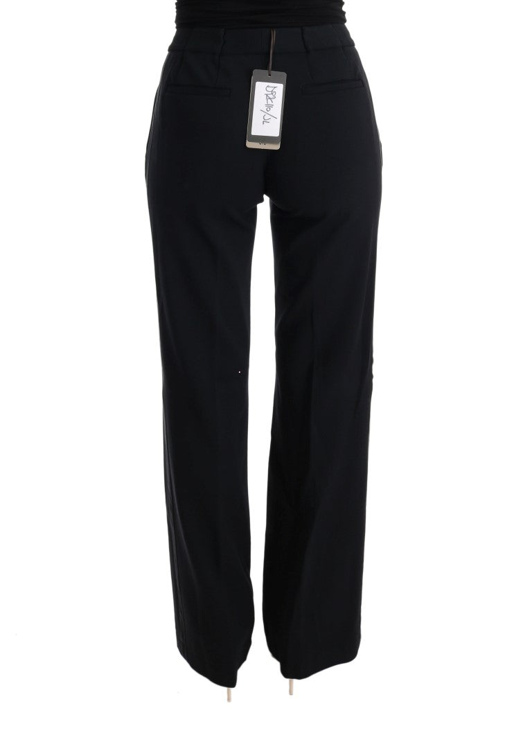 Ermanno Scervino Black Flare Bootcut Pants LUNESCAPE