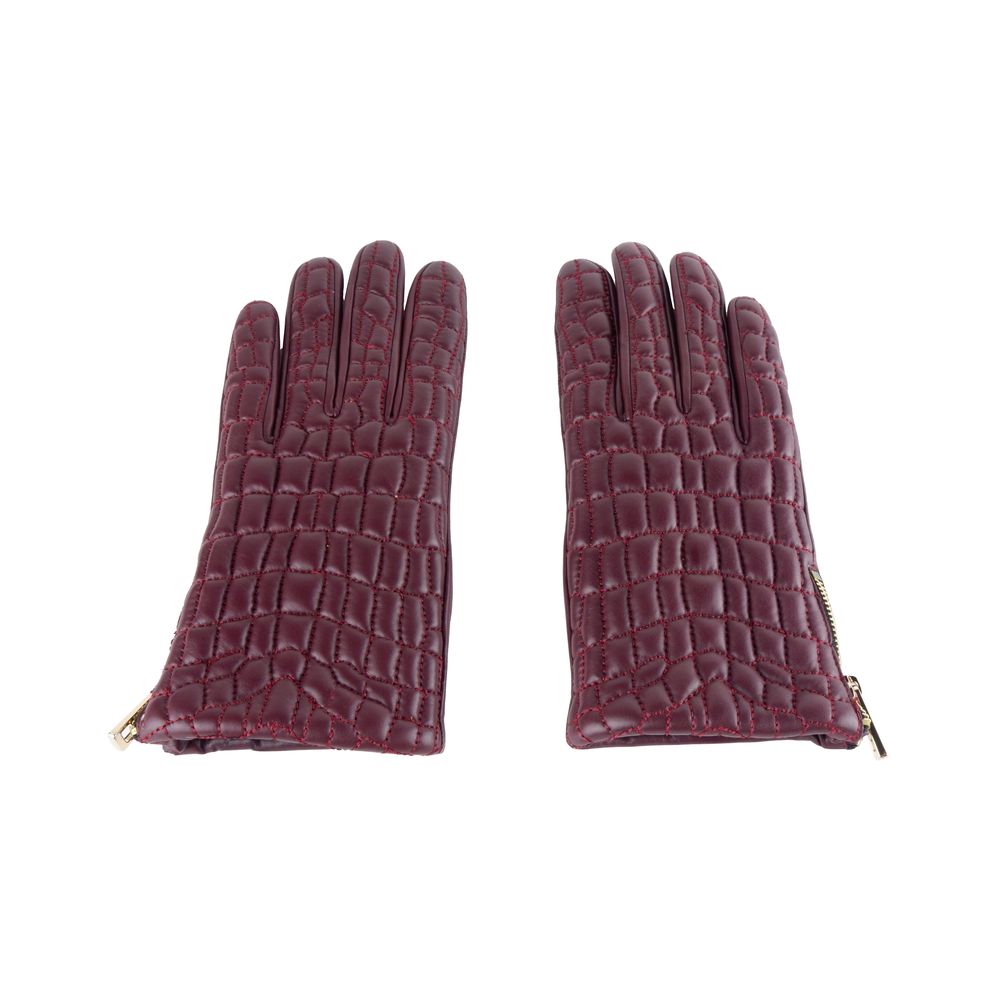 Cavalli Class Red Lambskin Women Glove LUNESCAPE