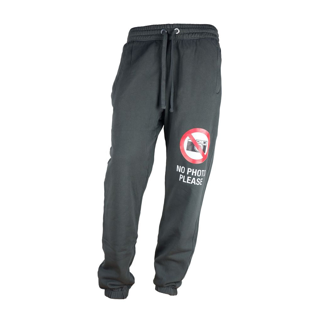 Diego Venturino Gray Cotton Men Track Trouser