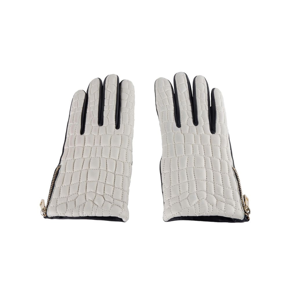 Cavalli Class Gray Lambskin Women Glove LUNESCAPE
