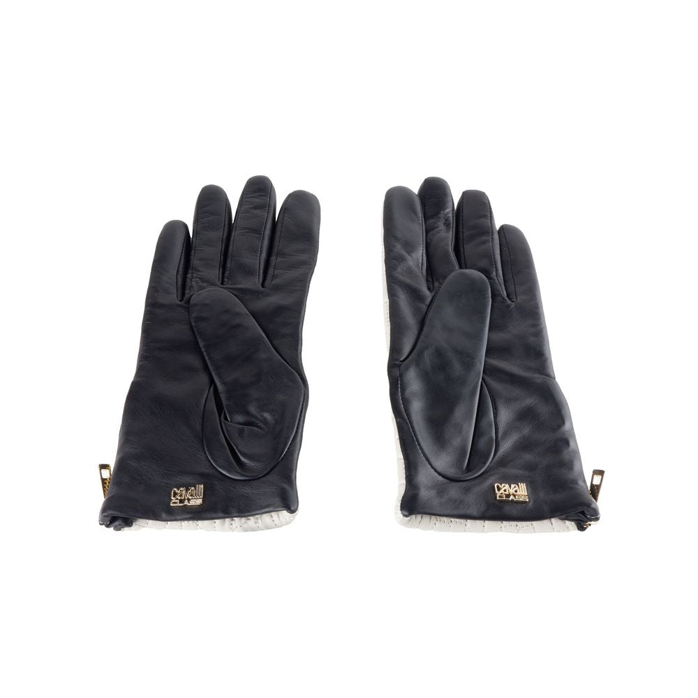 Cavalli Class Gray Lambskin Women Glove LUNESCAPE