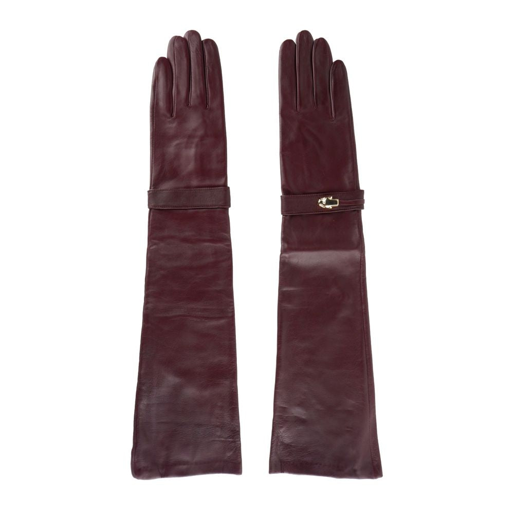 Cavalli Class Red Lambskin Women Glove LUNESCAPE