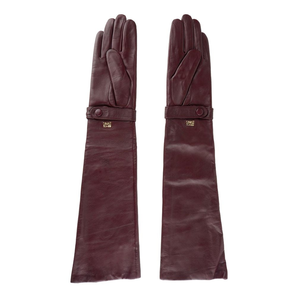 Cavalli Class Red Lambskin Women Glove LUNESCAPE