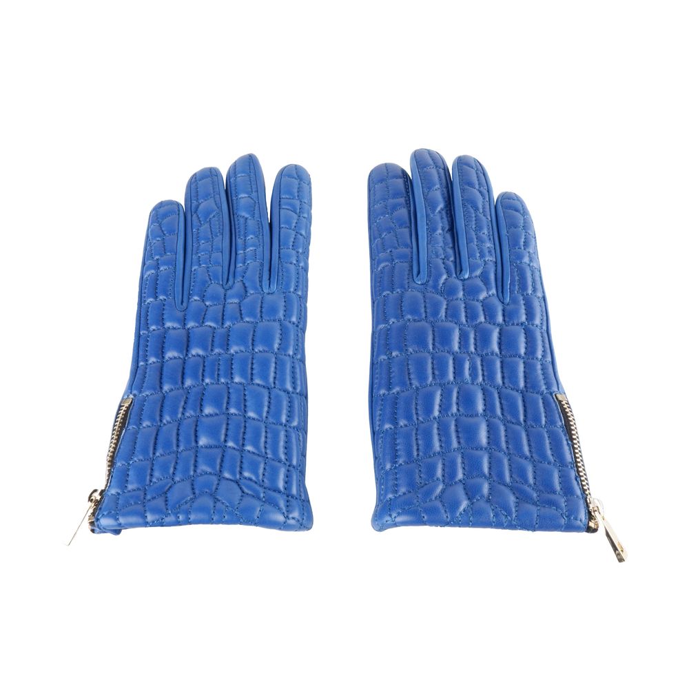 Cavalli Class Blue Lambskin Women Glove LUNESCAPE