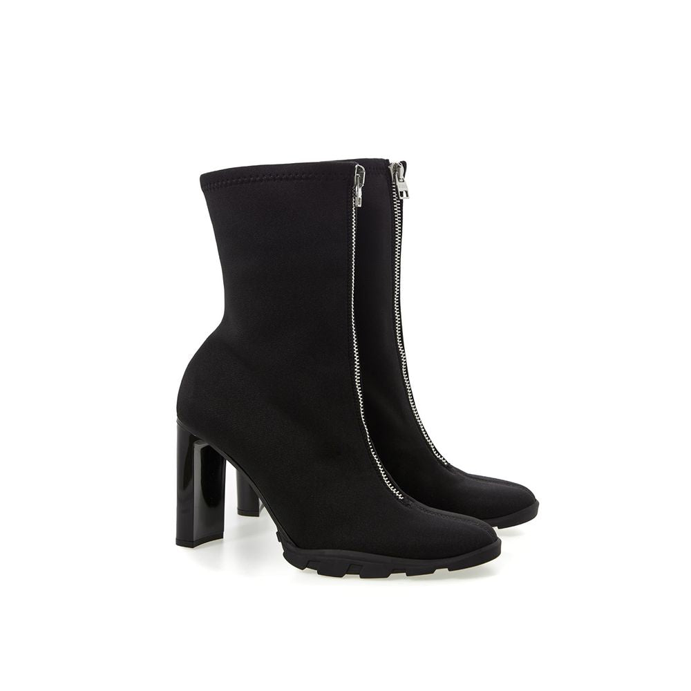 Alexander McQueen Sleek Neoprene Leather Boots LUNESCAPE