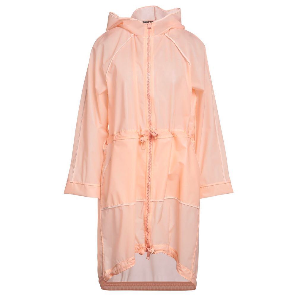 Elisabetta Franchi Powder Pink Long Waterproof Jacket LUNESCAPE