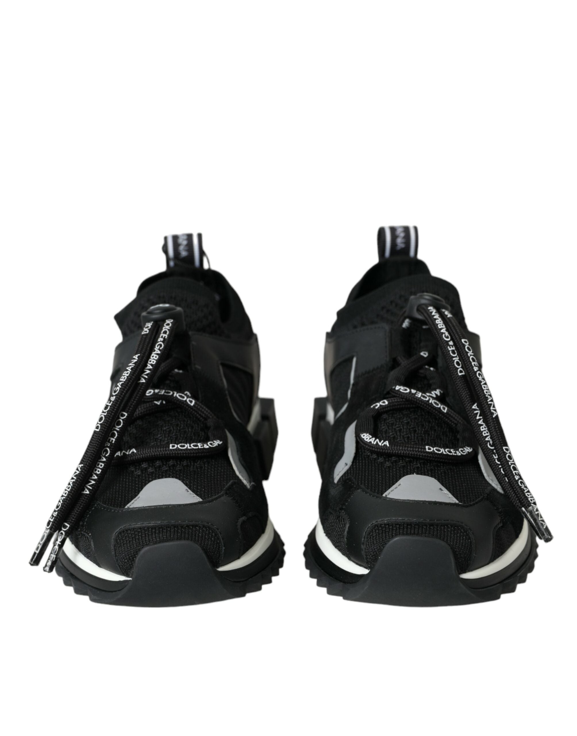 Dolce & Gabbana Black Mesh Sorrento Trekking Sneakers Shoes LUNESCAPE