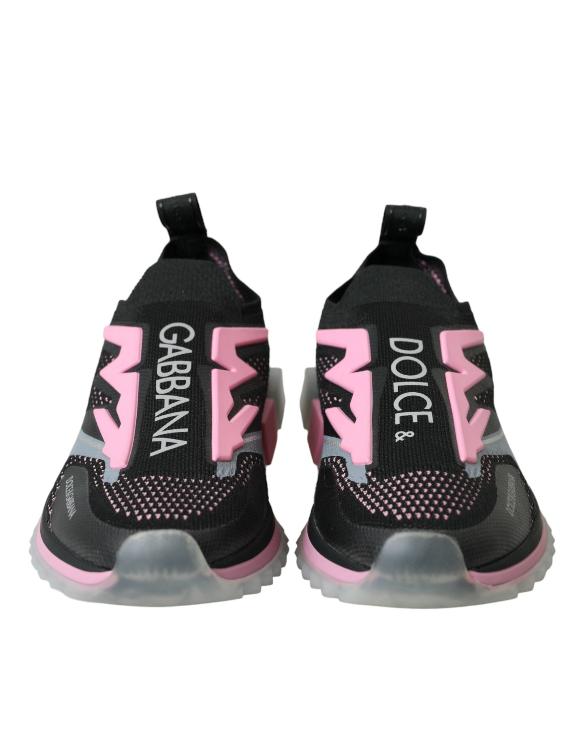 Dolce & Gabbana Black Pink Slip On Sorrento Sneakers Shoes LUNESCAPE