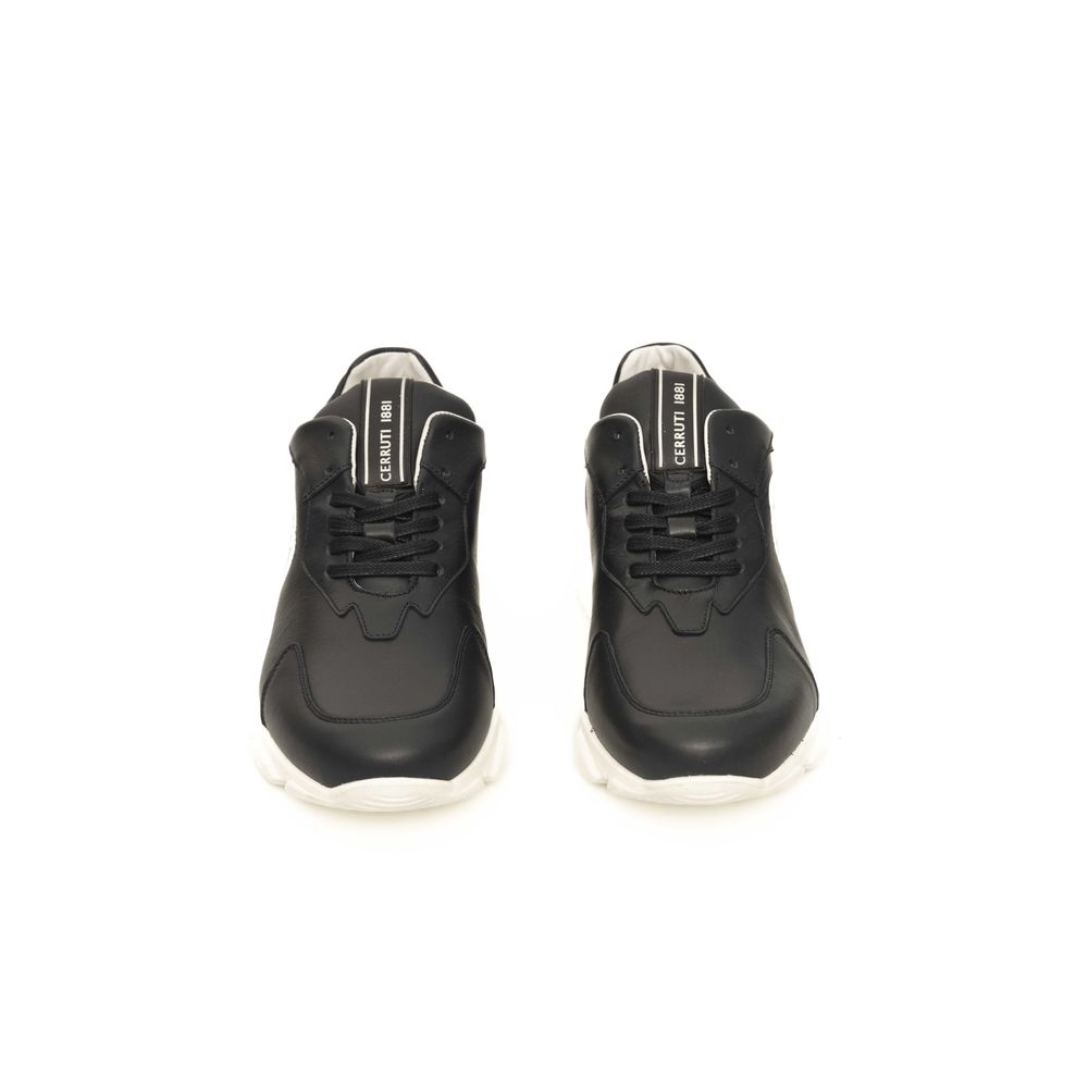 Cerruti 1881 Blue Leather Men Sneaker LUNESCAPE